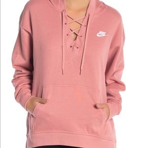 NWT Nike Club Lace-Up Hoodie